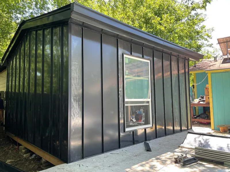 Black standing seam metal wall panels for Roof Inspection in Lake Elsinore